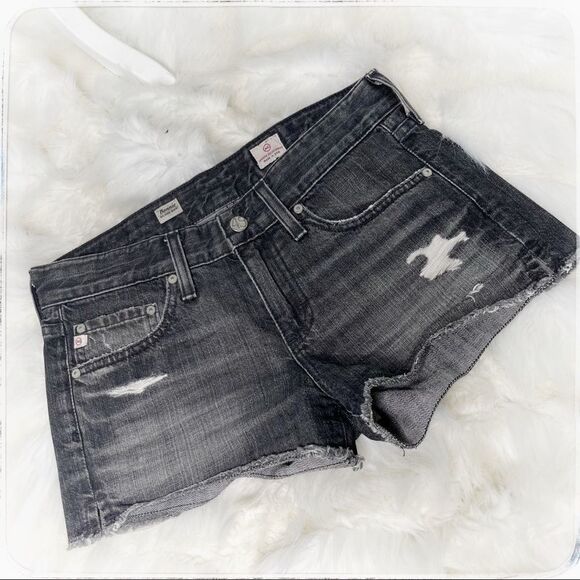Adriano goldschmied black denim shorts - Picture 1 of 5